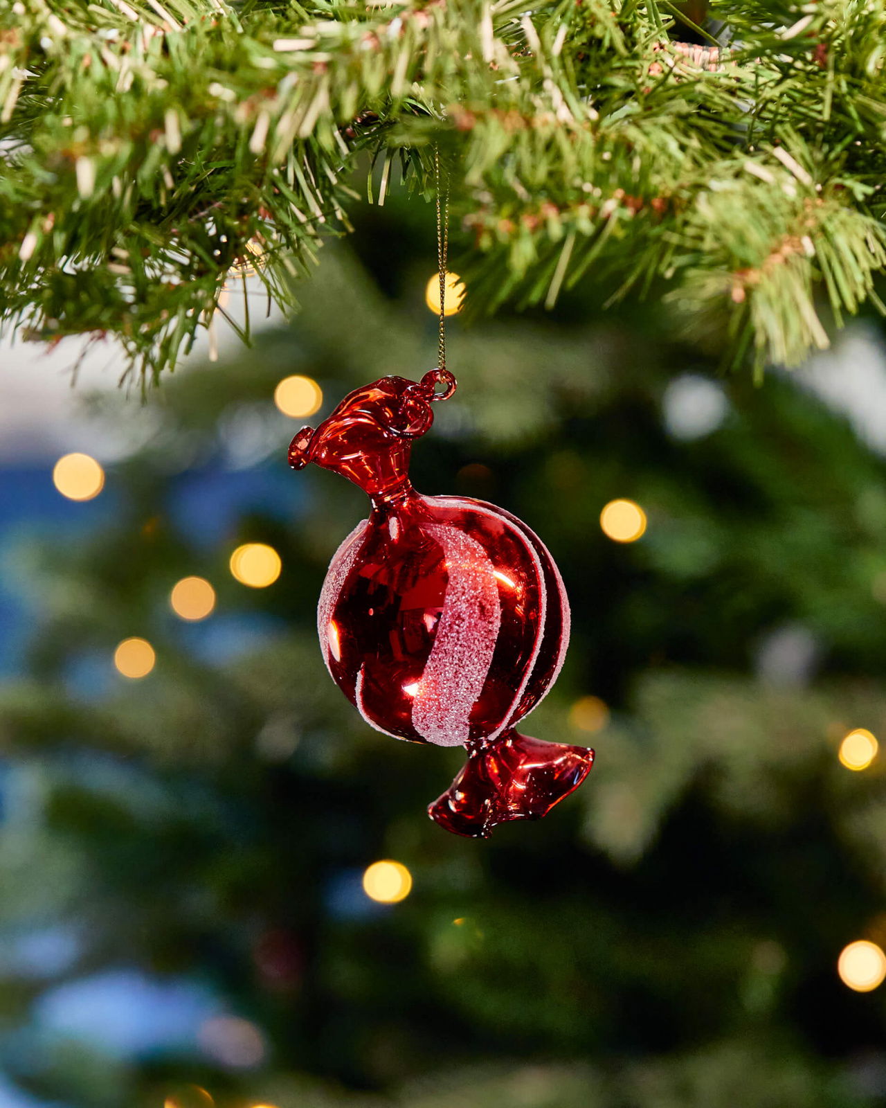 Elli snoepje kerstboomversiering rood