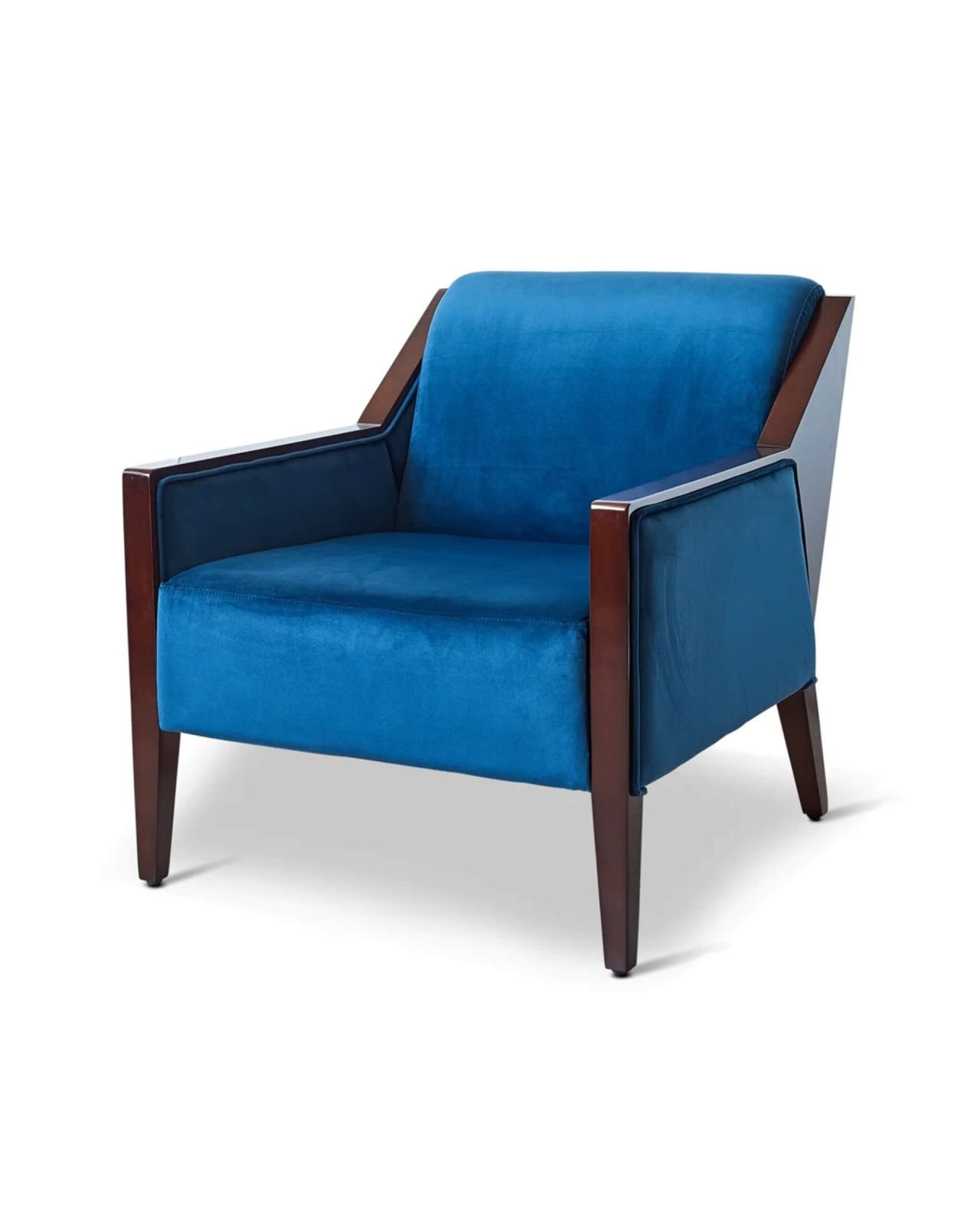 Club lounge chair blue