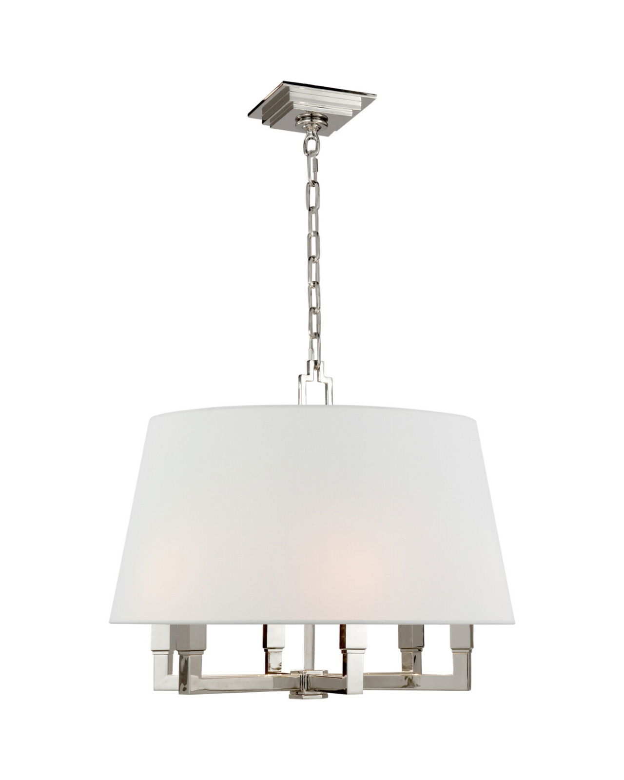 Square Tube Hanging Shade Nickel