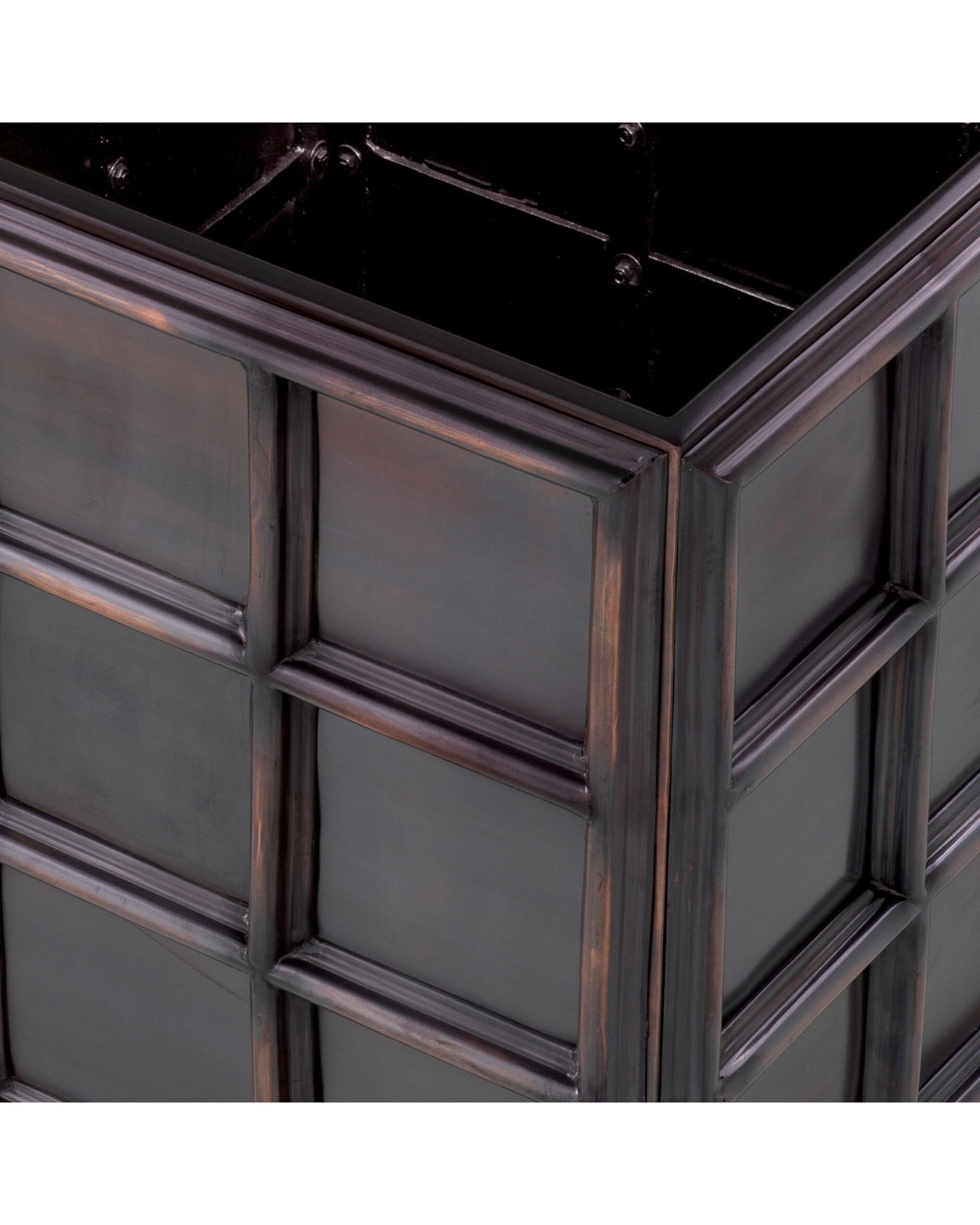 Grid planteringslåda antik brons