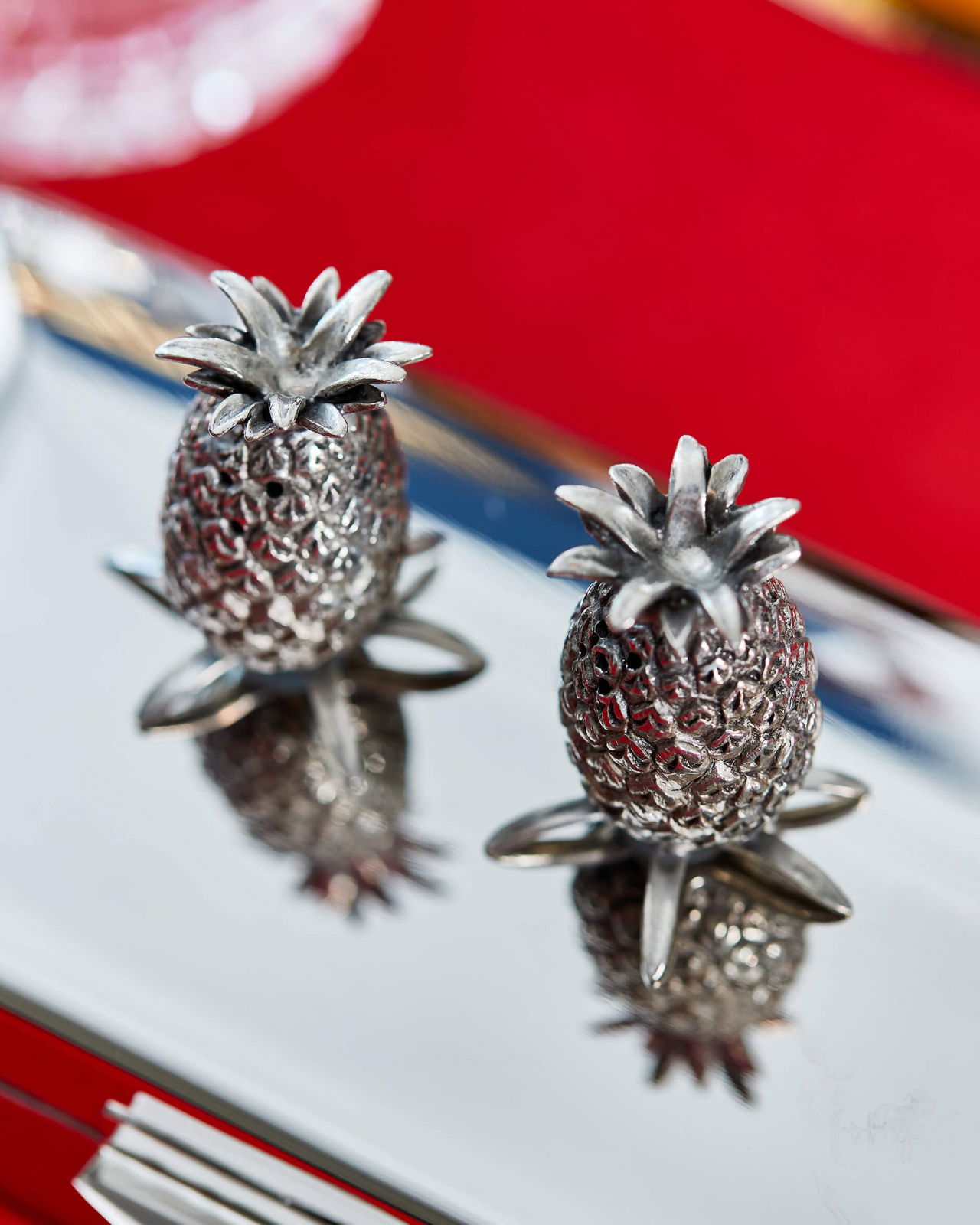 Ananas salt- och pepparkar tenn