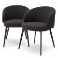 Dining Chair Lloyd black with arm set of 2