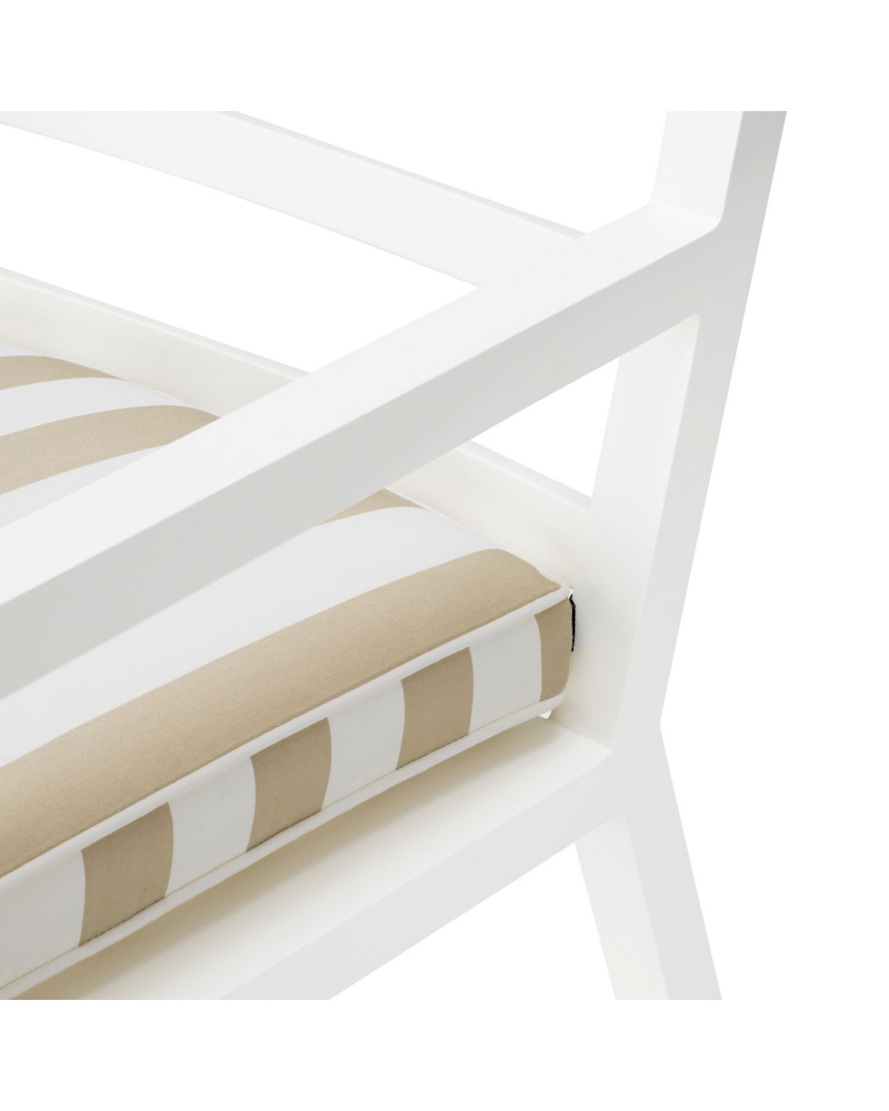 Delta matstol vit/florent beige