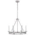 Launceton Small Ring Chandelier Polished Nickel