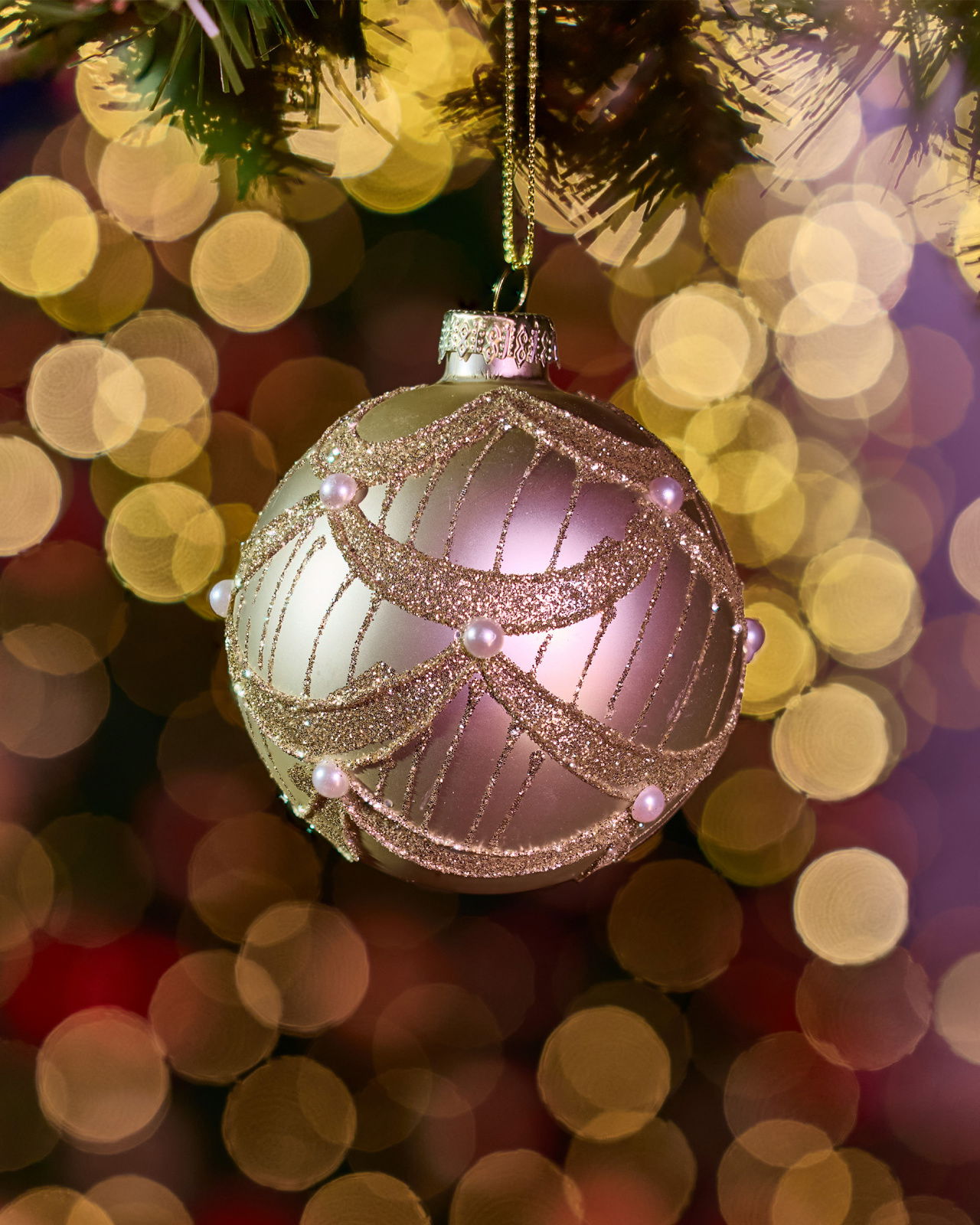 Clarimond Bauble Champagne 8cm