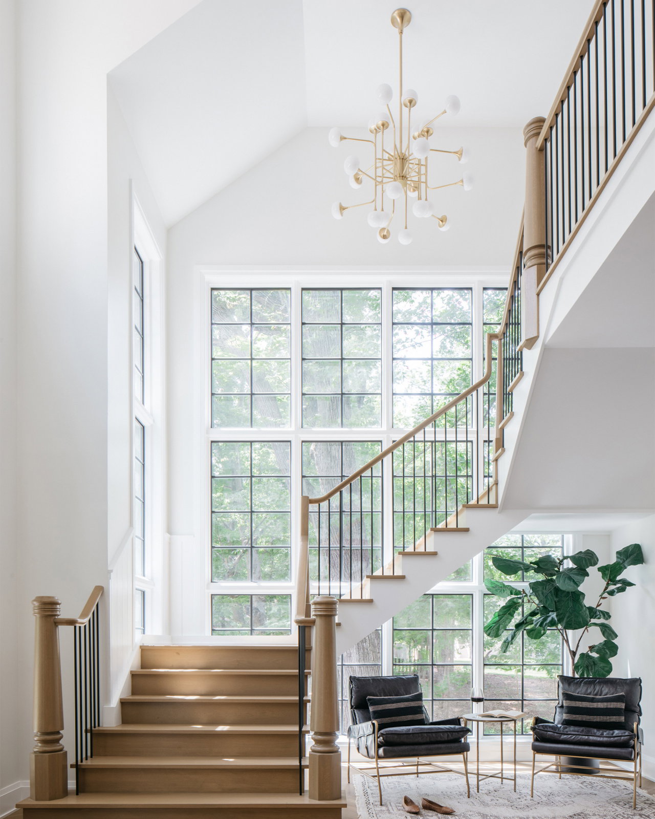 Fleming Chandelier Aged Brass