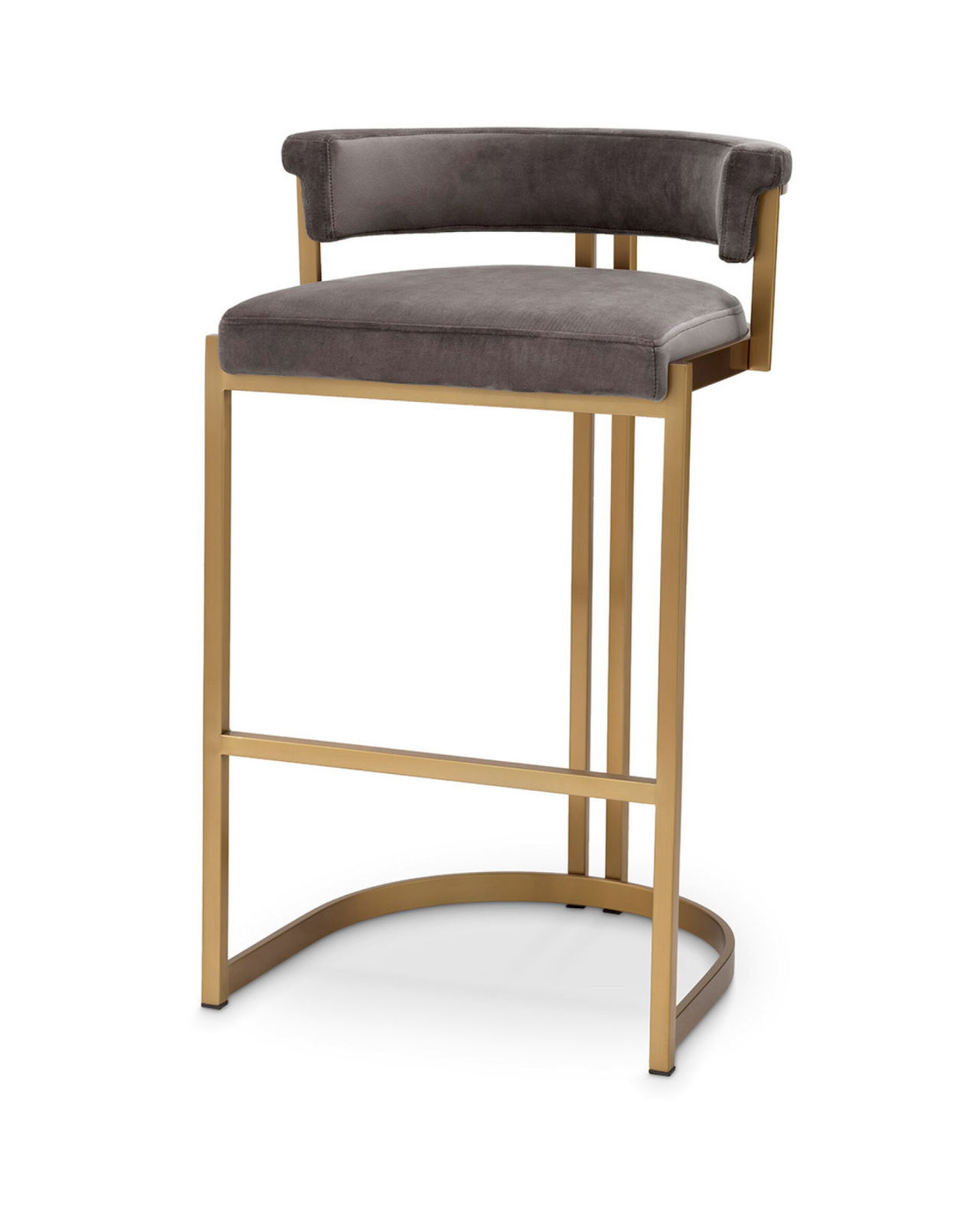 Dante Counter Stool Savona Grey Velvet