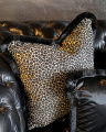 Leopard kuddfodral fransar OUTLET