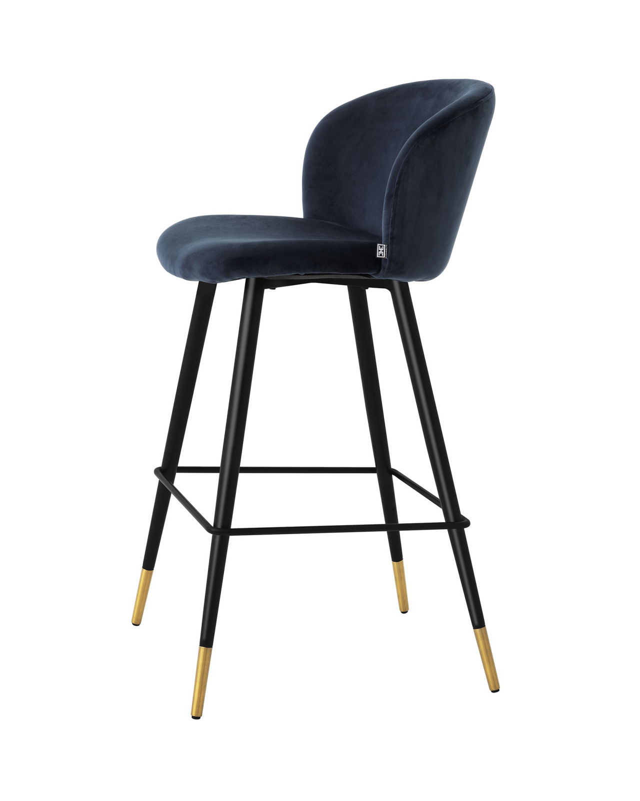 Volante barstol savona midnight blue velvet