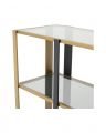 Clio cabinet brushed brass low