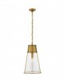 Robinson Large Pendant Antique Brass/Clear Glass