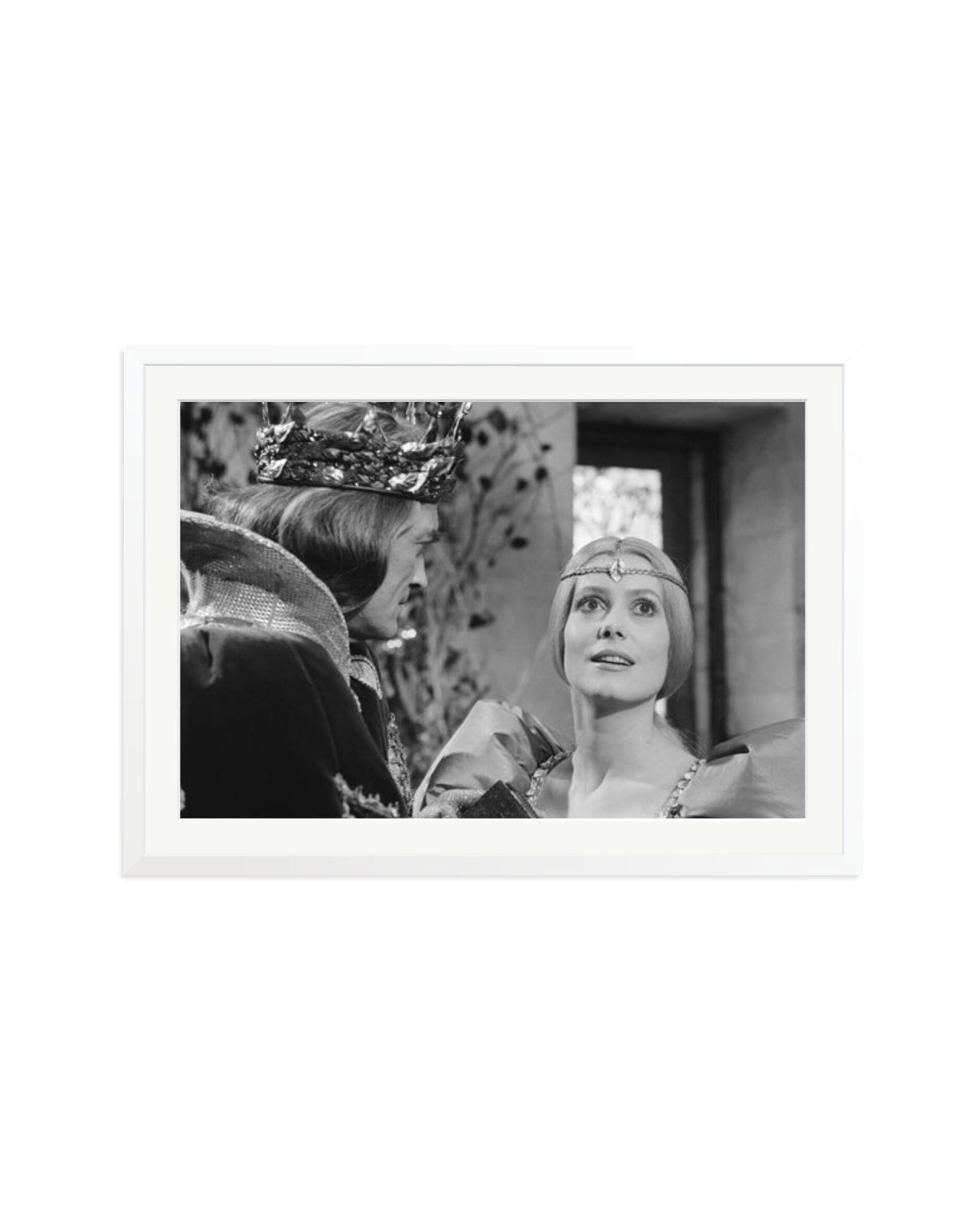 Marais and Deneuve on Set of Peau d'Ane White / XXL