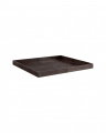 Mendoza square tray, dark brown