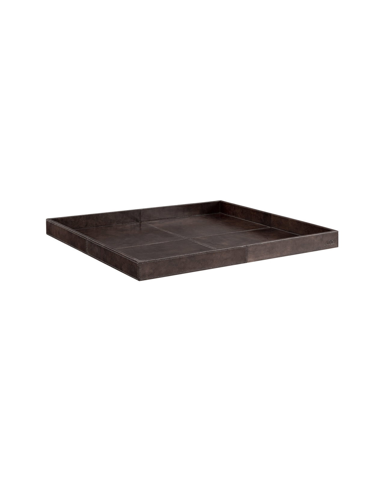 Mendoza square tray, dark brown