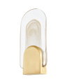 Morganite vegglampe vintage messing