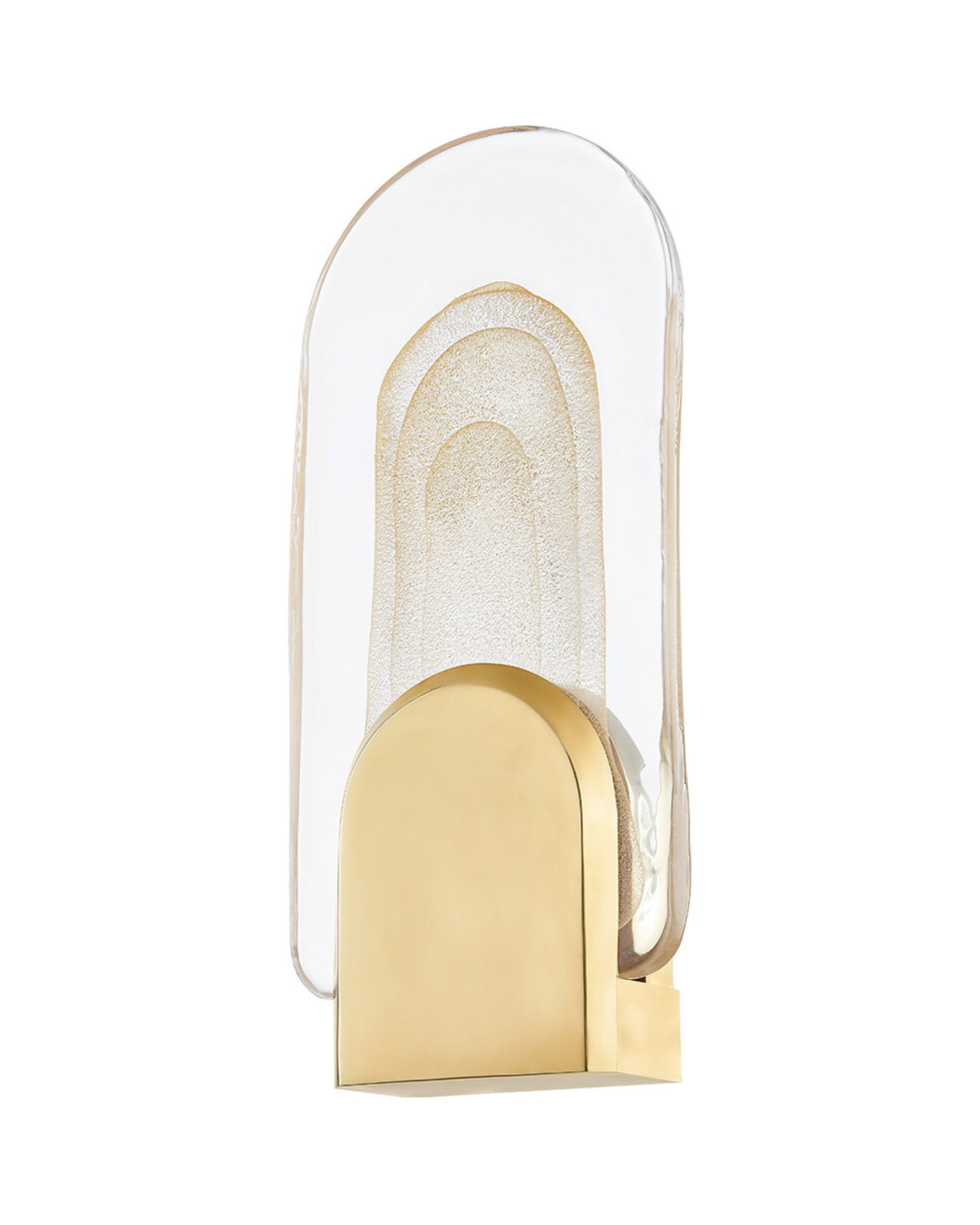 Morganite vegglampe vintage messing