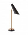 Franca Single Pivoting Task Lamp Antique Brass/Black Shade