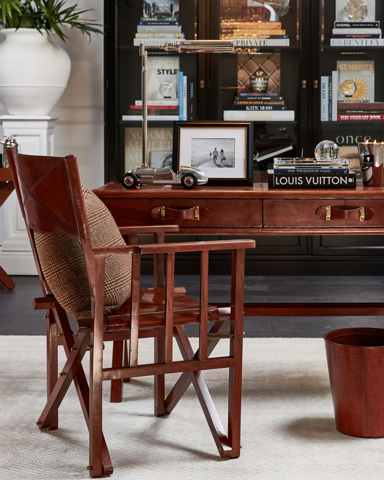 Kensington regissörsstol läder