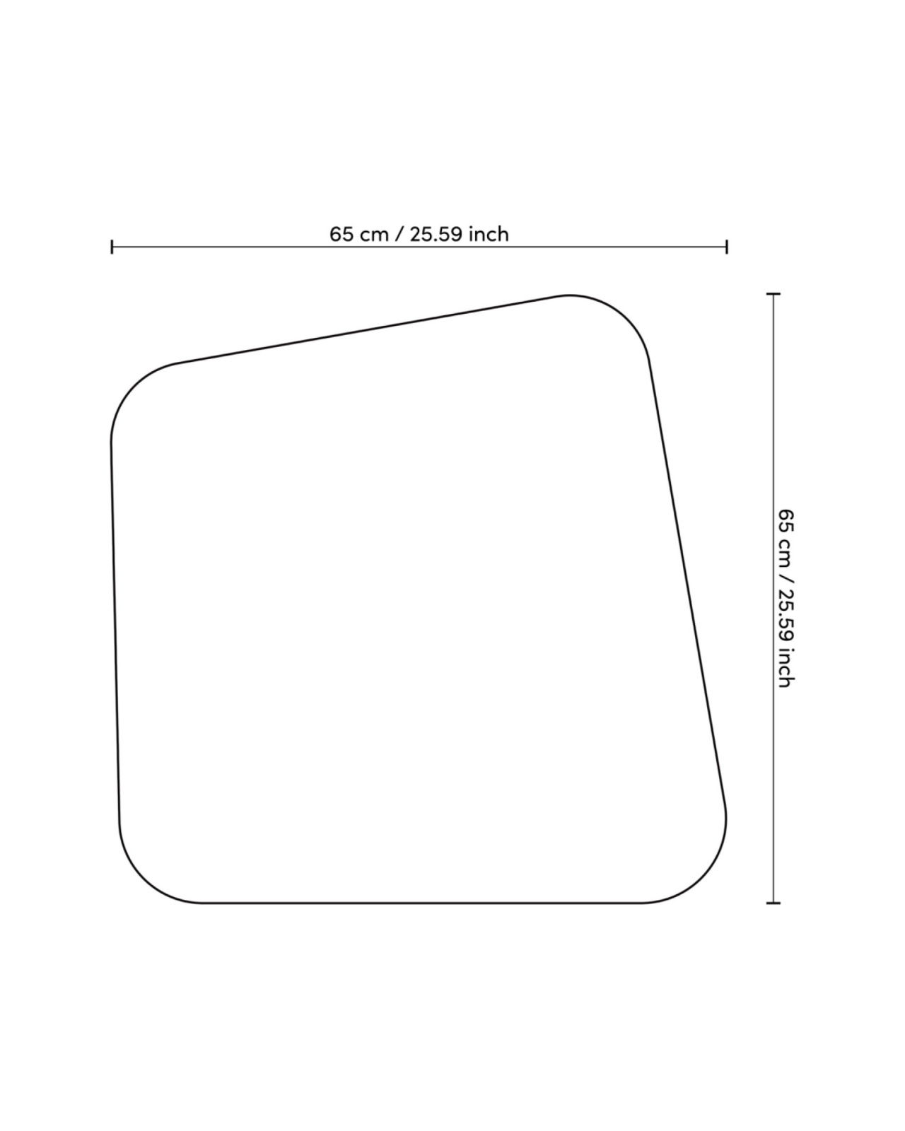 Oracle sidobord mässing