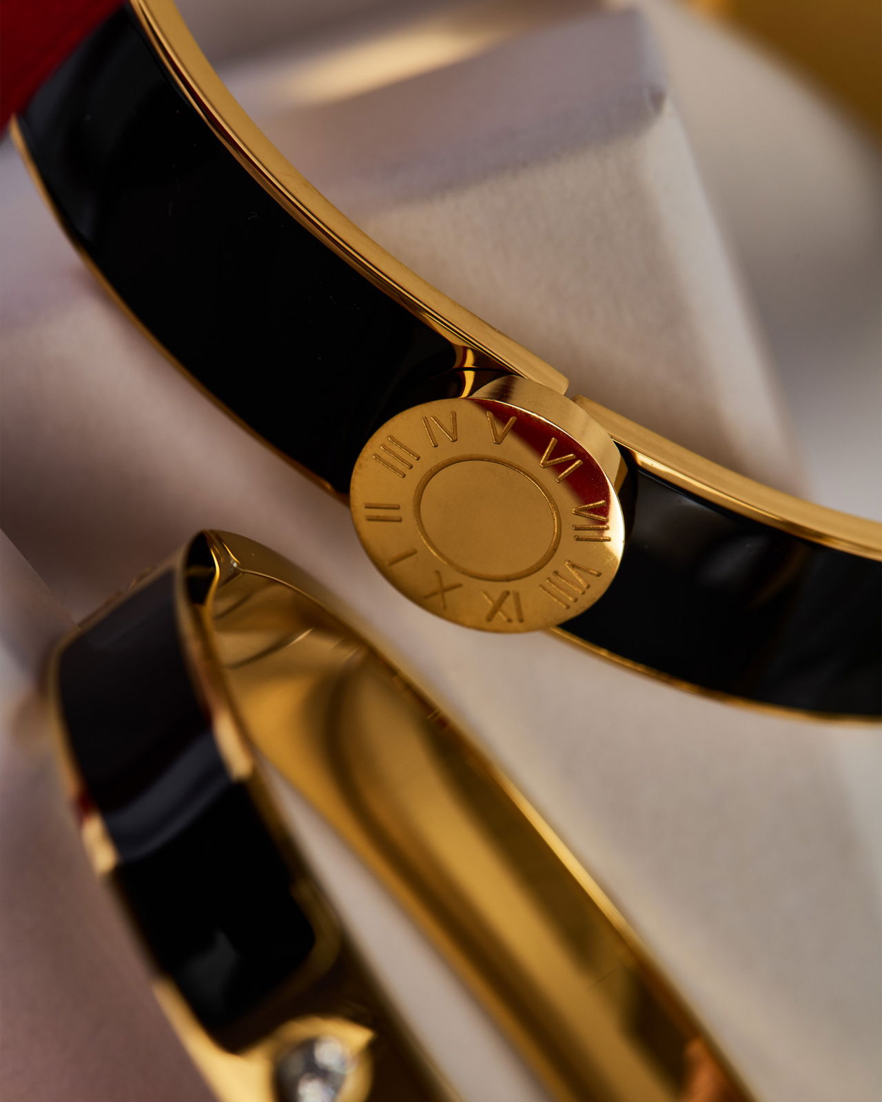 Bangle Romeinse cijfers armband zwart