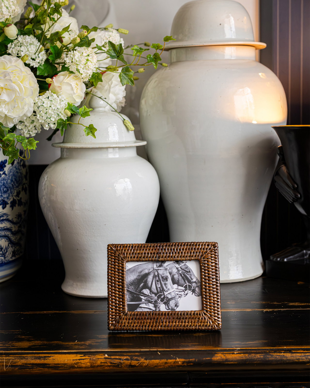 Cognac Bilderrahmen Rattan