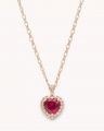 Delphine Necklace Pink Ruby