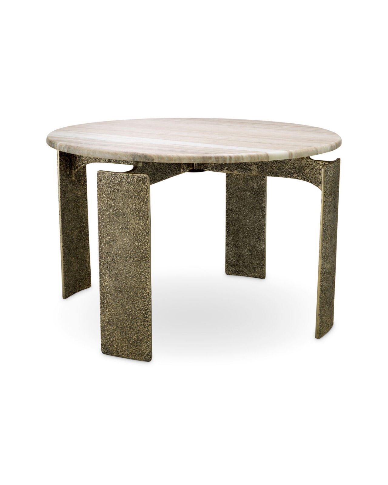 Bodega matbord rund antik mässing