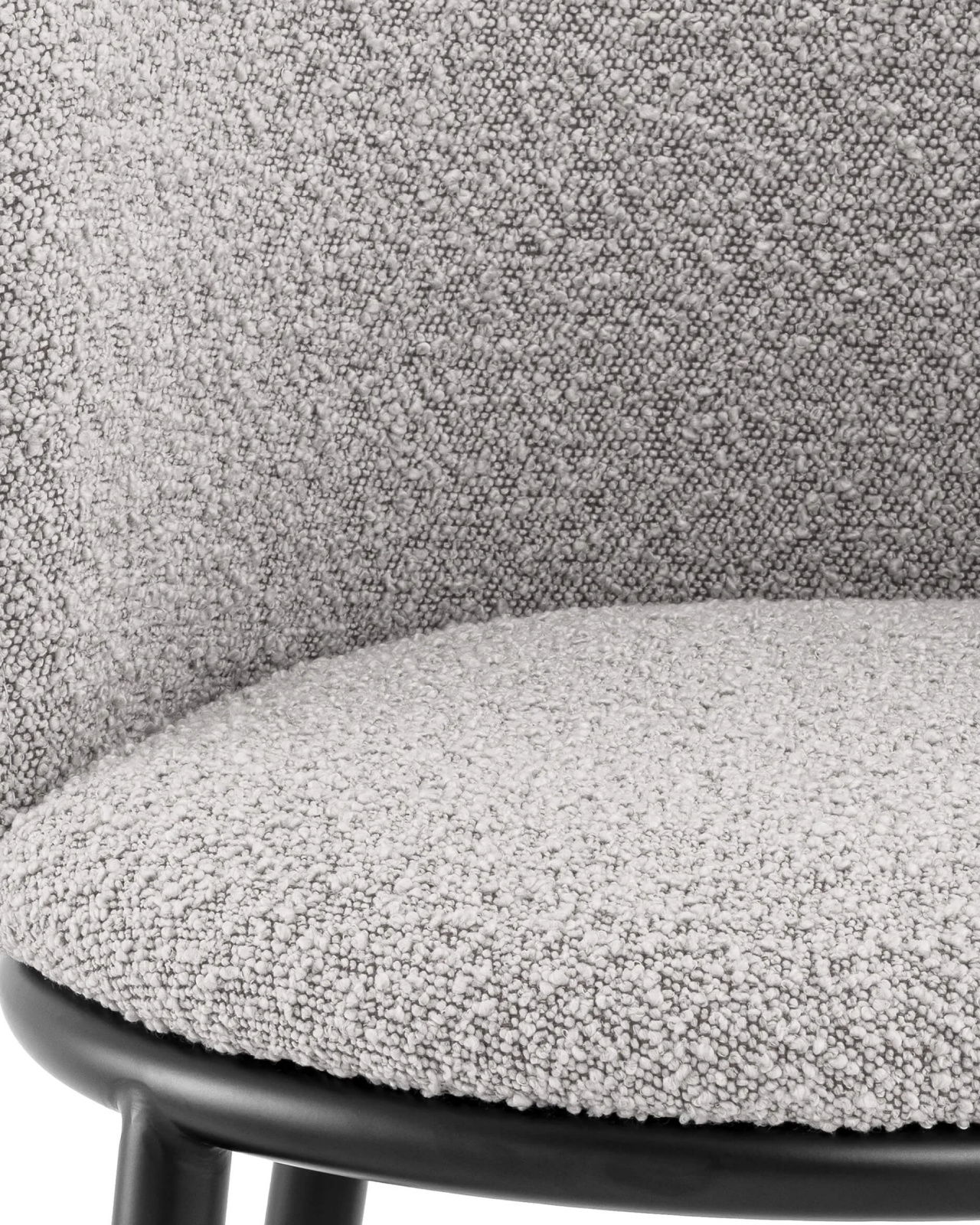 Filmore matstolar bouclé grey 2-pack