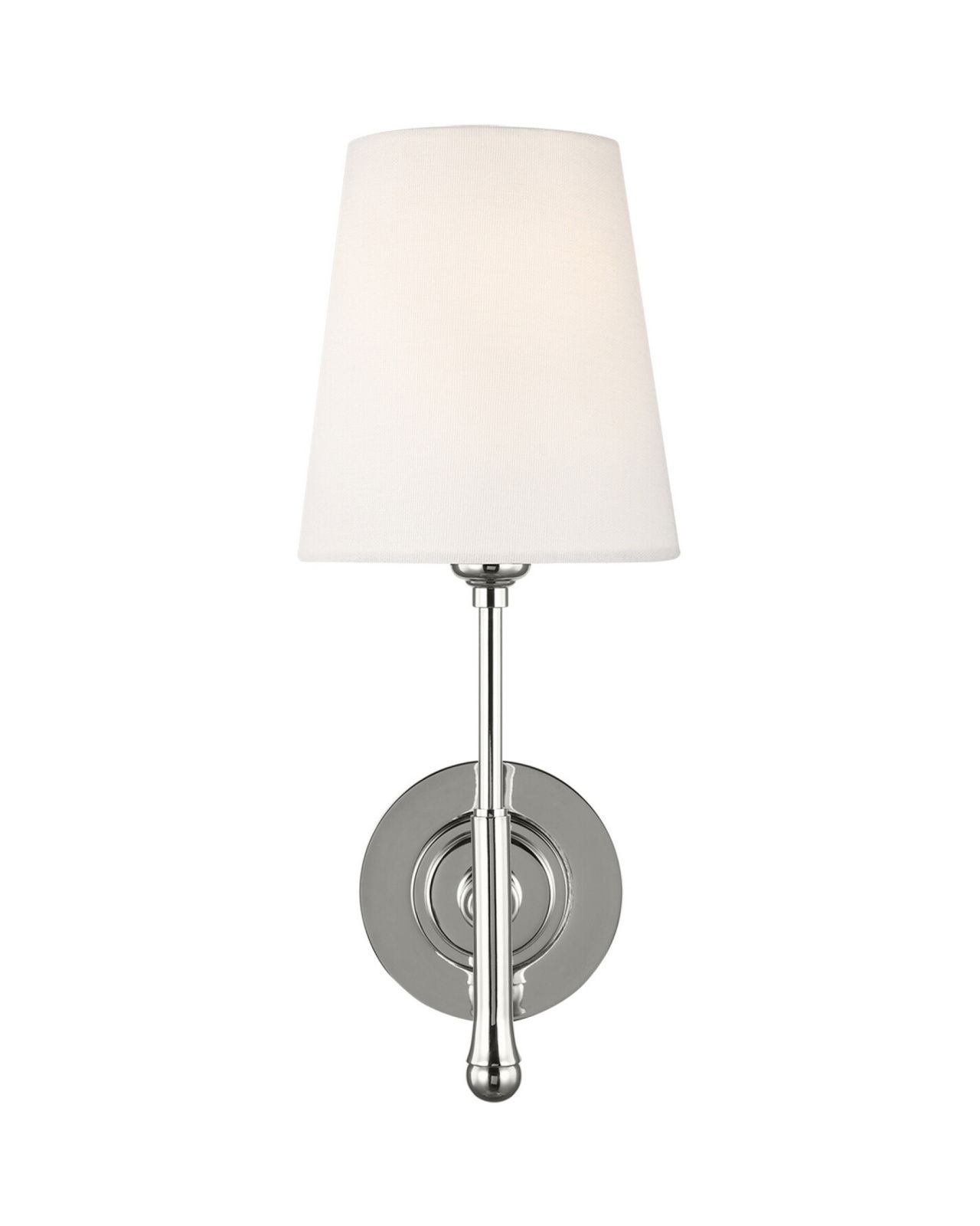 Capri vägglampa nickel