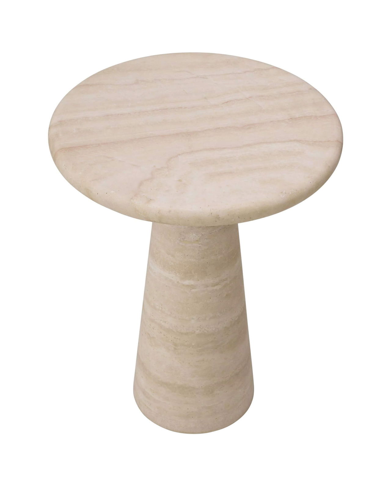 Adriana sidobord travertin