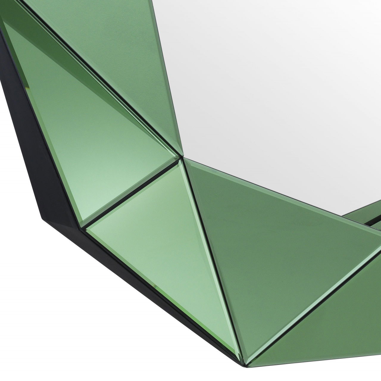 Del Ray spegel tredimensionell grön OUTLET