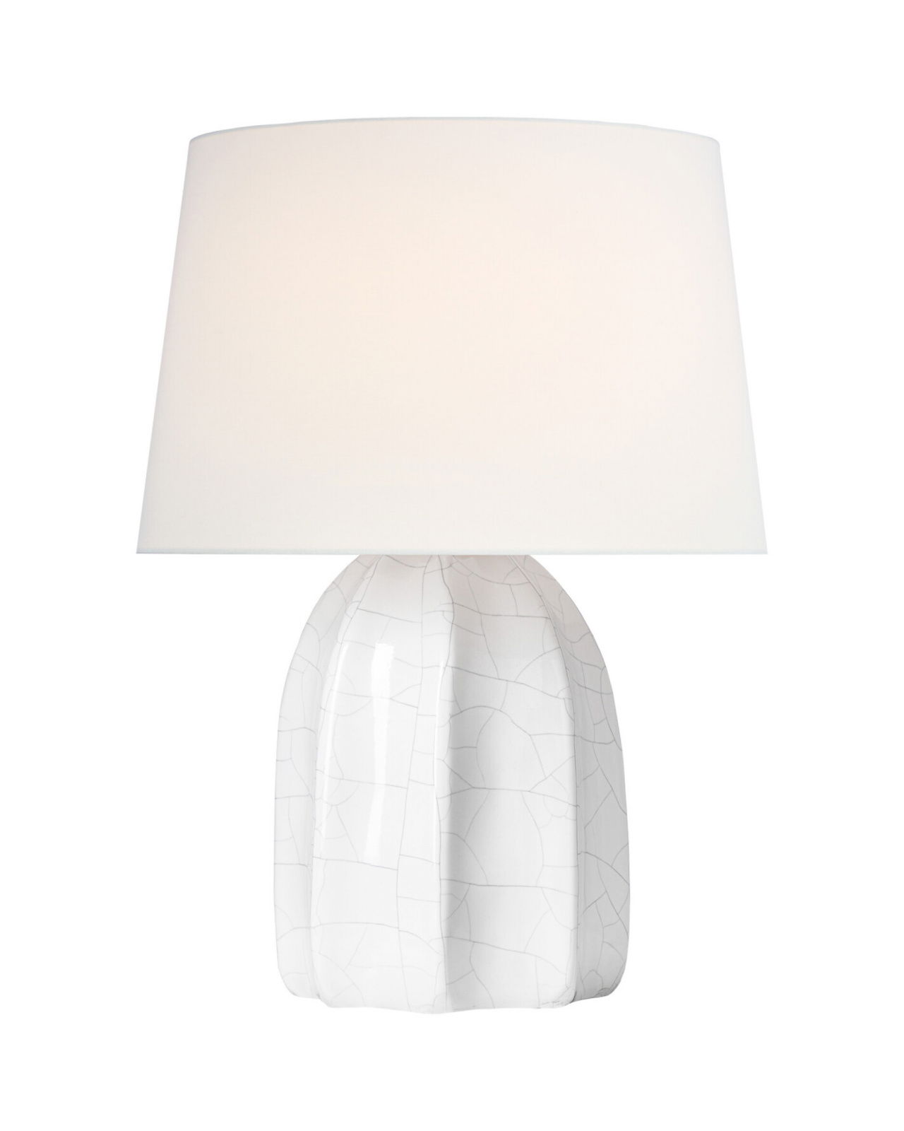 Melanie 12" Cordless Accent Lamp Crackled Ivory