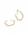 Capella Hoops Earrings Crystal / Gold