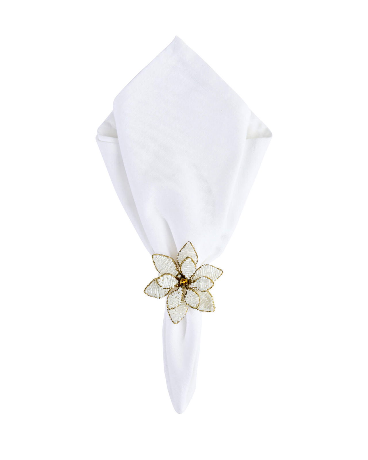 Daisy Napkin Ring White