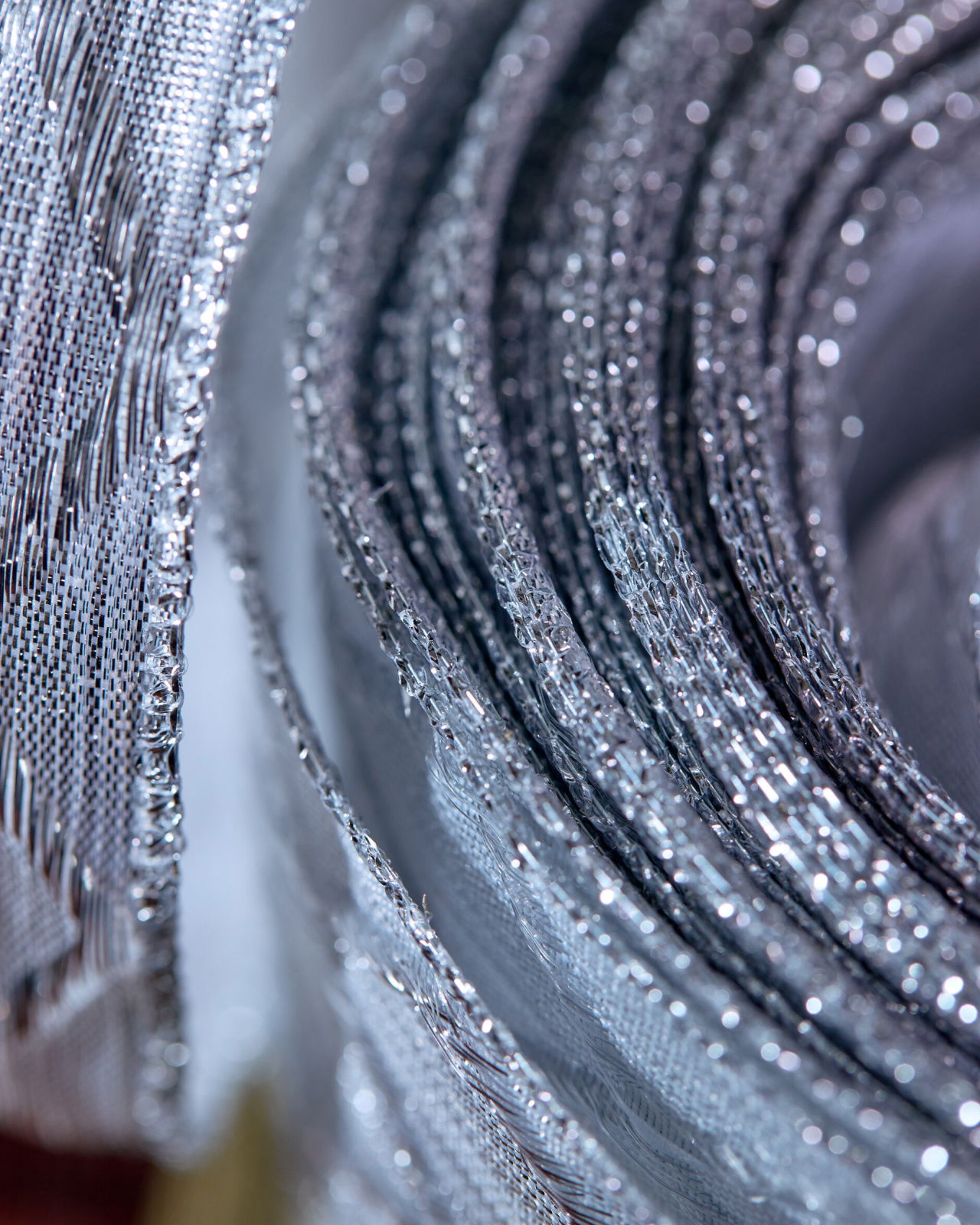 Marjorie textiellint zilver 9m