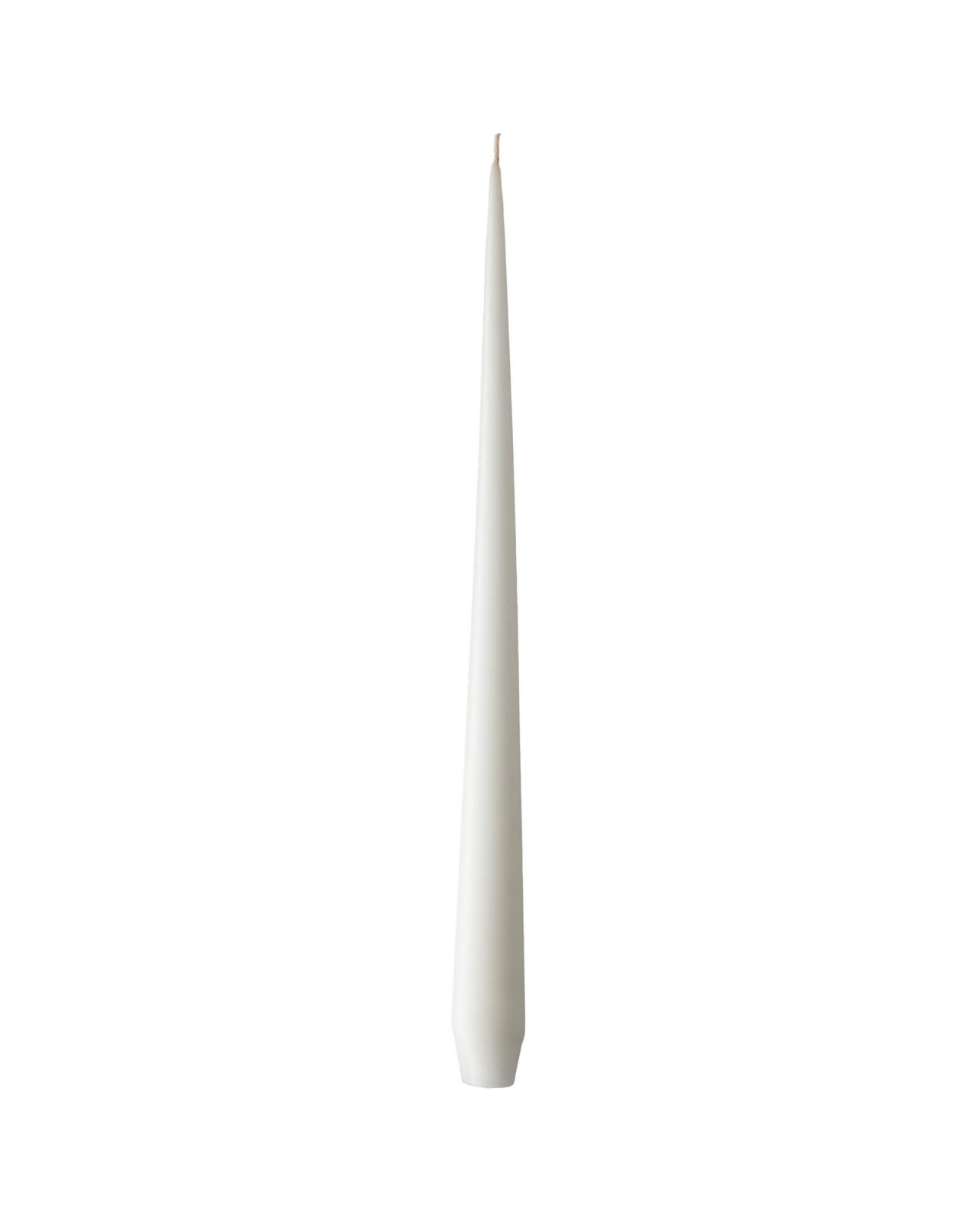 Taper candles pure white 12-pack