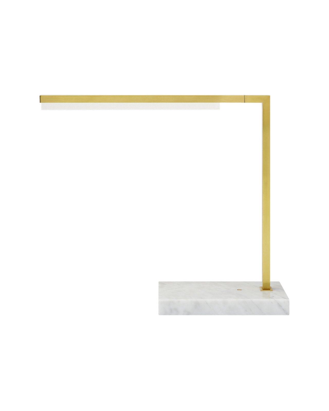 Klee 18" Table Lamp Natural Brass/White