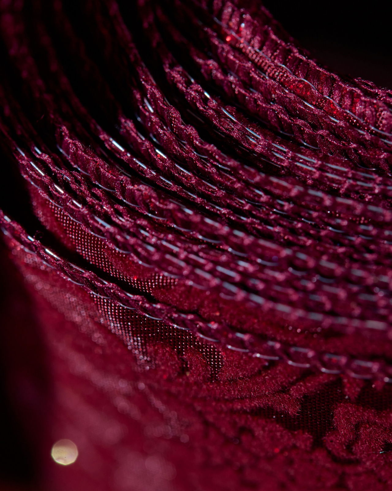 Mabel textielband bordeaux 9m