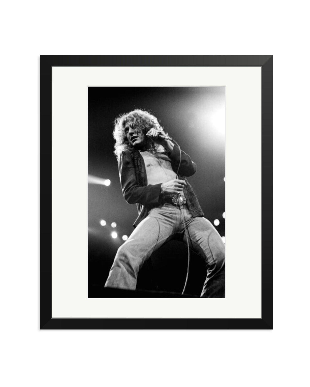 Robert Plant of Led Zeppelin 1977 Black / Large