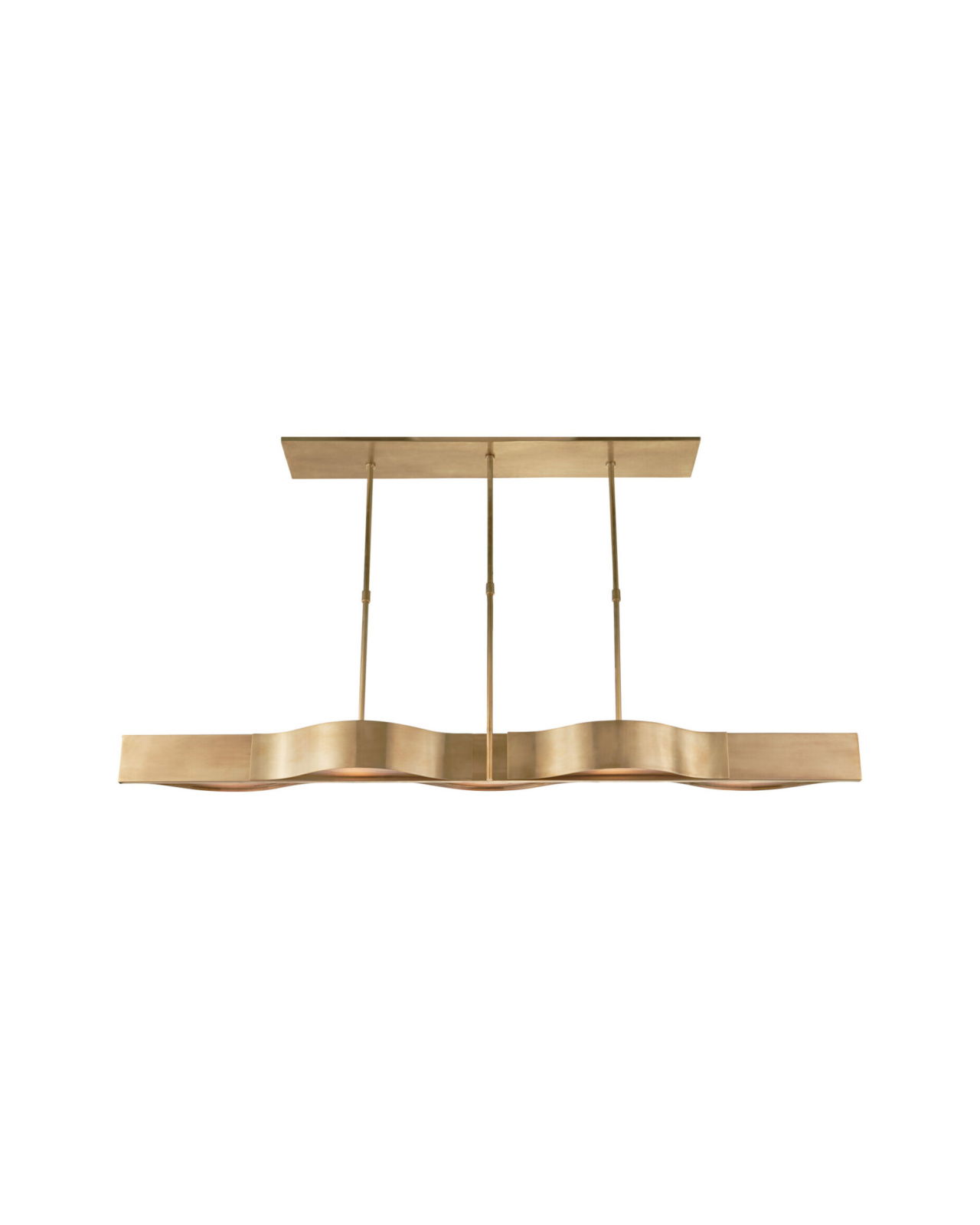 Avant Large Linear Pendant Antique-Burnished Brass