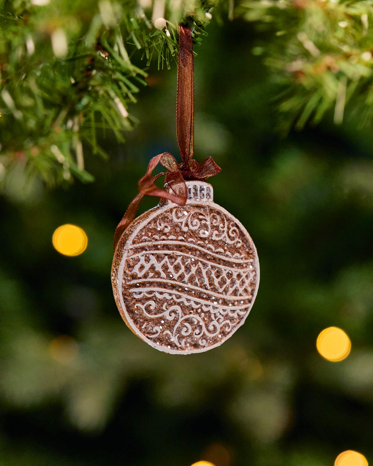 Clovelly Gingerbread Bauble Ornament