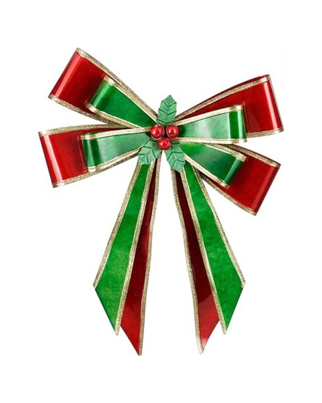 Rosalie strik rood/groen 58 cm