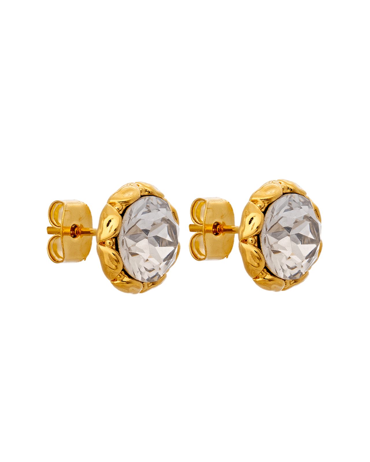 Miss Victoria earrings crystal guld