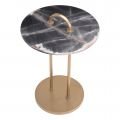 Zappa side table black marble