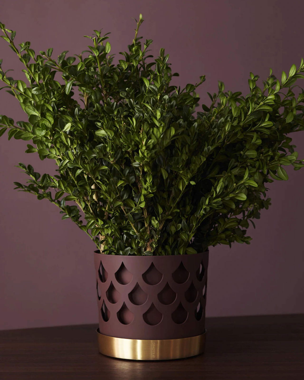 Trio Drop kruka burgundy