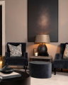 Fiora black table lamp