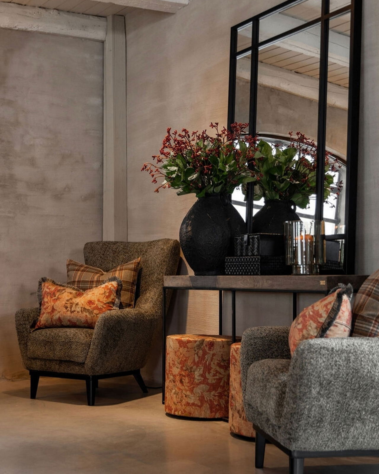 Harris Plaid Cushion Cover Simply Camel