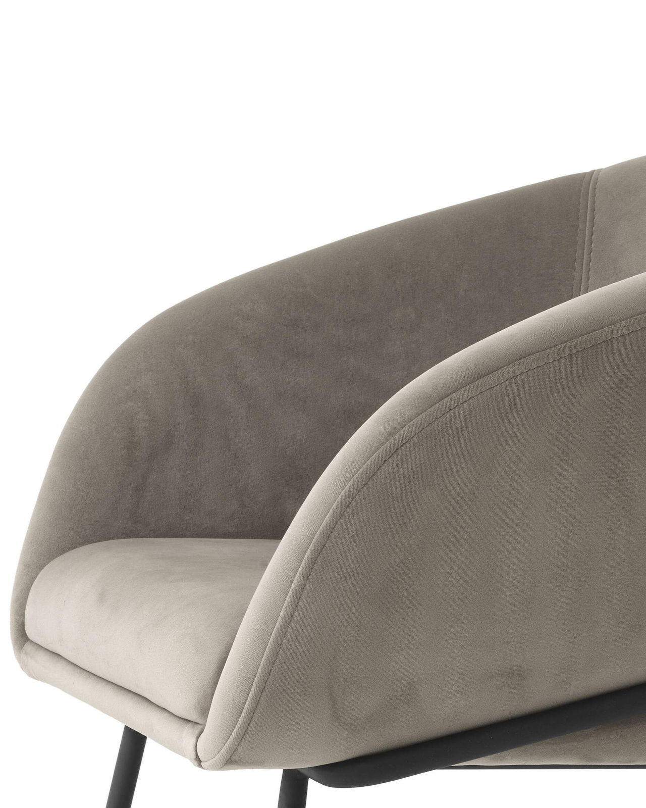 Campus matstol savona greige velvet