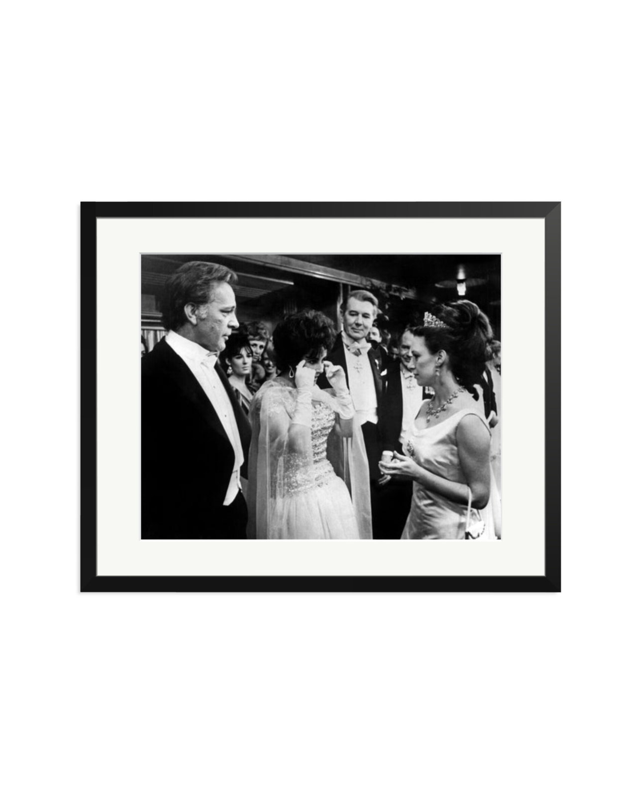 Burton, Taylor and Princess Margaret Black / XL