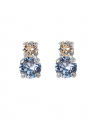 Leah Earrings Blue Combo Rhodium